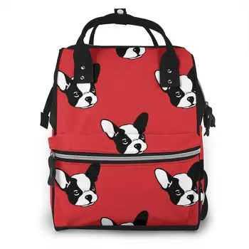 

Mummy Maternity Nappy Bag Cartoon French Bulldog Large Capacity Nappy Bag Travel Backpack Nursing Bag for Baby Care