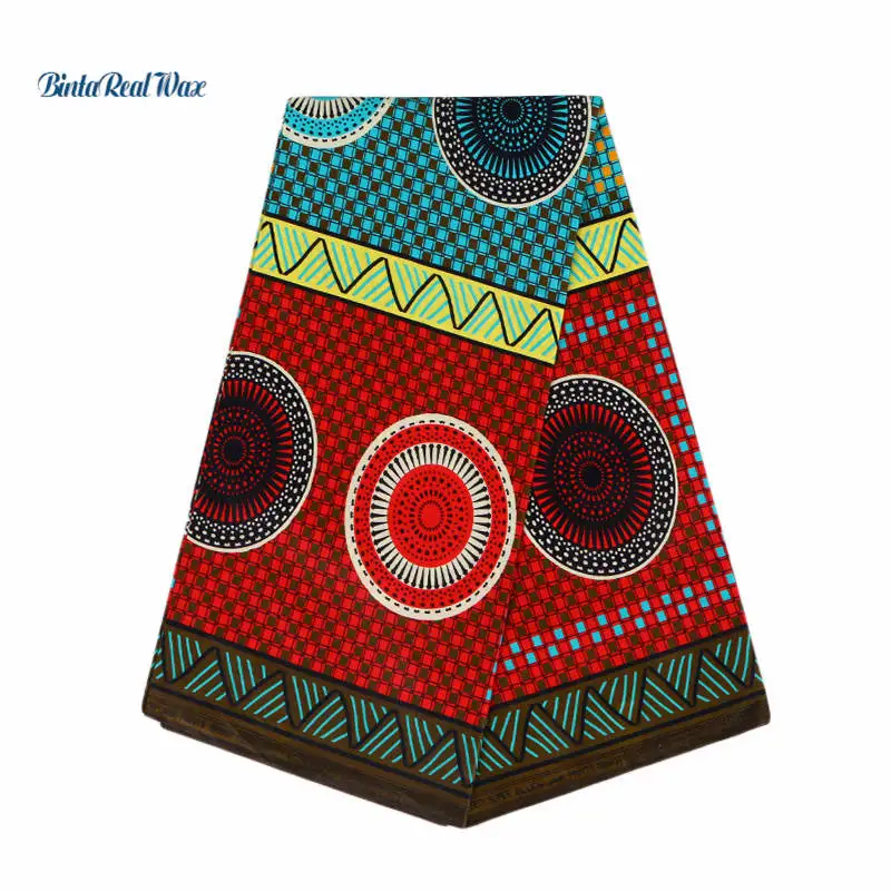 Fashion African Ankara Cotton Fabric for Party Clothes BintaRealWax Prints Wax Sewing 24FS1142 | Дом и сад