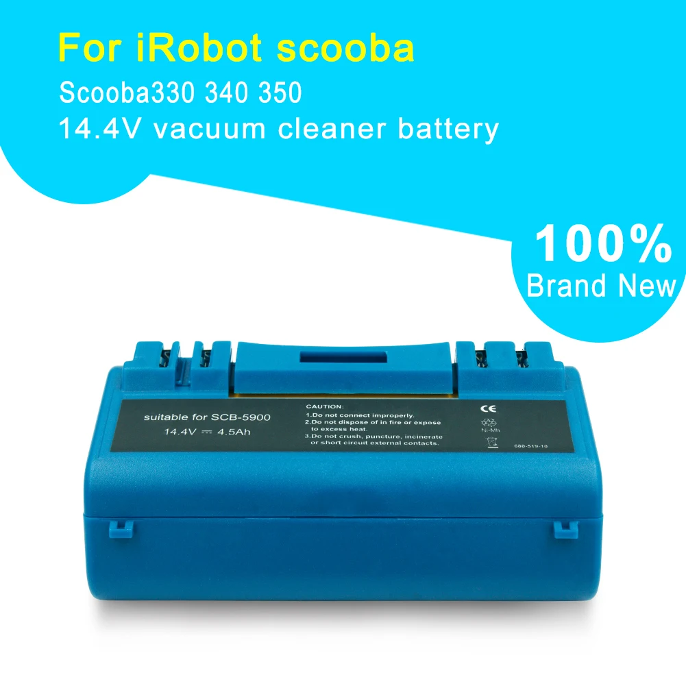 14,4 V 4500mAh высокой Ёмкость Батарея для Irobot Scooba 330 340 350 380 590 5800 5900 5950 5999 6000 6050 34001