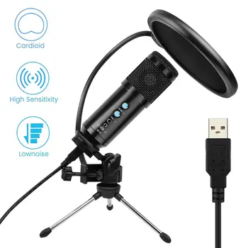 

BM 858 Condenser Microphone Professional Recording Microphone BM858 USB Computer Microphone Karaoke Microphone for Computer PC