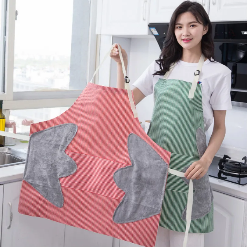 Multi function waterproof clean aprons for woman men kitchen apron