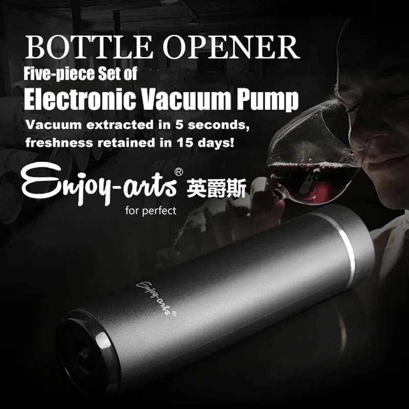 Pompa Elettrica Per Vino Con Tappi Sottovuoto – Ricaricabile Automatica, Conserva Aroma E Freschezza Per Bottiglie Aperte