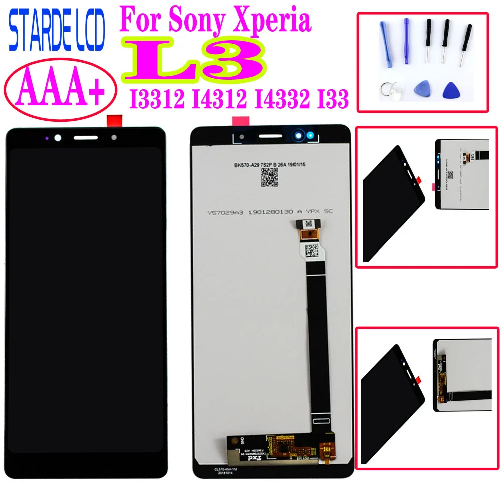 5 7 ''для sony Xperia L3 I3312 I4312 I4332 I3322 ЖК дисплей кодирующий преобразователь