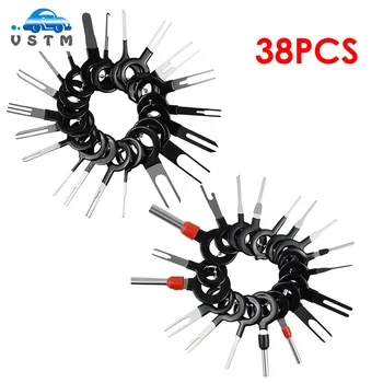 

VSTM 38pcs Car Plug Terminal Removal Tool Remove Wire Pin Needle Retractor Pick Puller Repair Hand Tools Kit