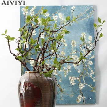 

Artificial soft foam branch green leaf simulation green plant soft foam vine arbitrary curved shape wedding decoration home