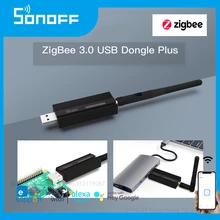 SONOFF ZBDongle-adaptador Universal Zigbee 3,0, adaptador de entrada USB Plus, analizador, interfaz USB, paquete de captura a través de ZHA Zigbee2MQTT