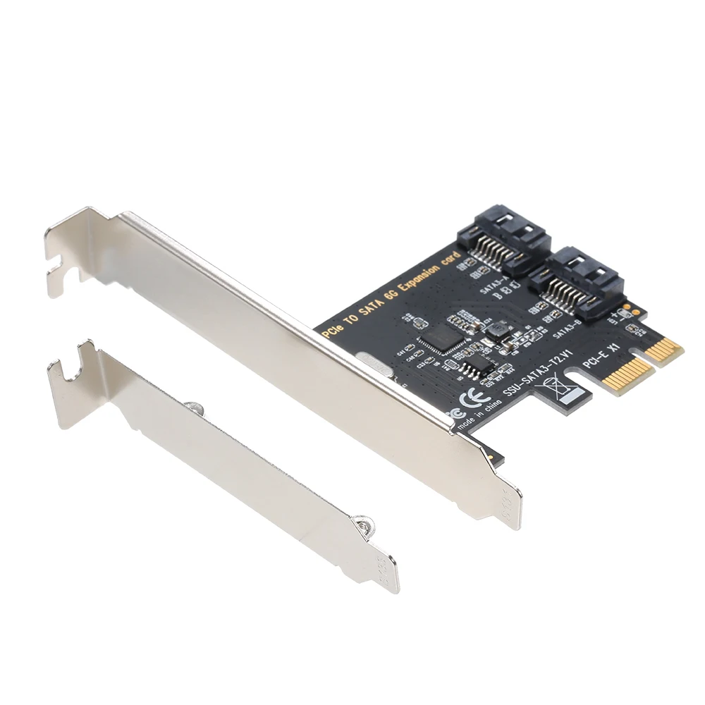 PCI-e для Dual SATA 3,0 конвертер карт расширения 2 порта SATA 3,0 6 Гбит/с интерфейс для ПК рабочего стола