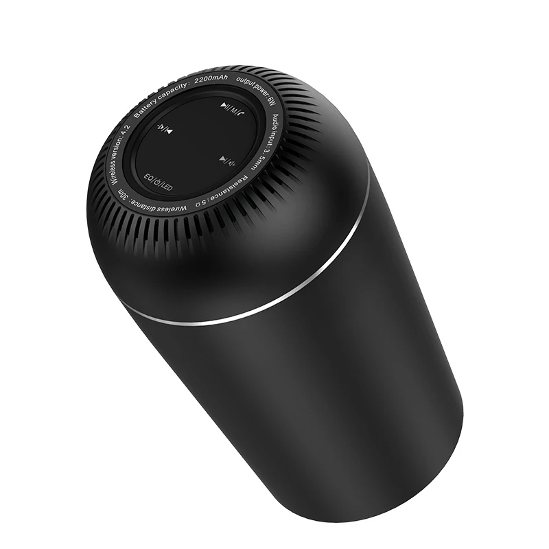 black Bluetooth динамик Портативный беспроводной громкий динамик s для телефона компьютера TWS стерео водонепроницаемый открытый TF карта аудио динамик s - Цвет: black
