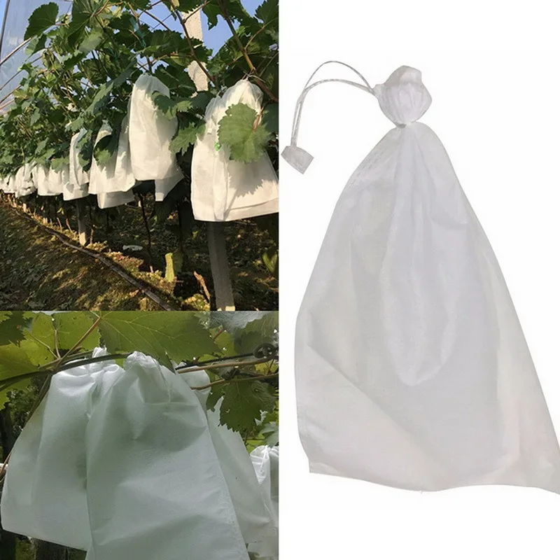 100Pcs Grapes Bags Net For Vegetable Grapes Fruit Protection Grow Bag from OS Mesh Against Insect Pest Control-Bird Home Garden