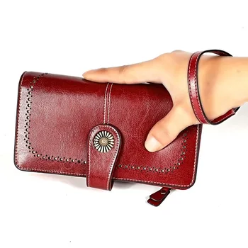 

Long Genuine Leather Women Wallet Small Ldies Purses Short Coin Purse For Girls Female Small Portomonee Lady Perse Card Holder