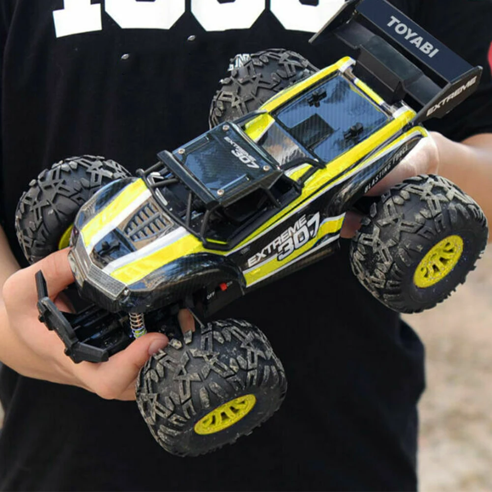 2.4G 1:18 Remote Control Kids Toy RC Car All Terrain Battery Powered Off Road Vehicle Mini Monster Truck PVC High Speed Powerful