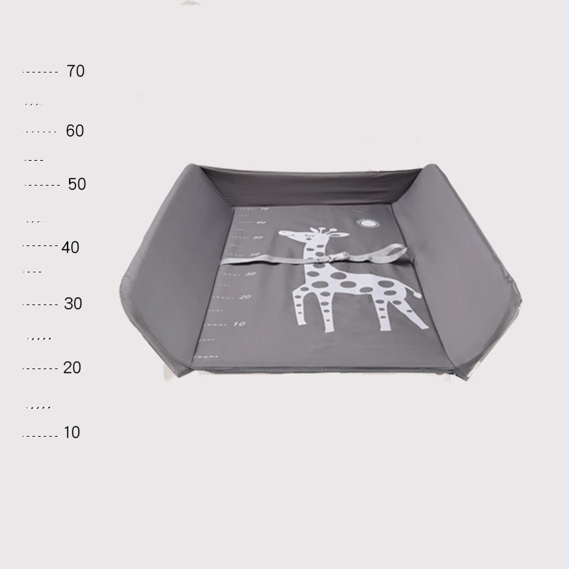 Multifunctional Foldable Baby Changing Table Portable Infant Newborn Diaper Changing Care Table with Wheels and Storage Basket
