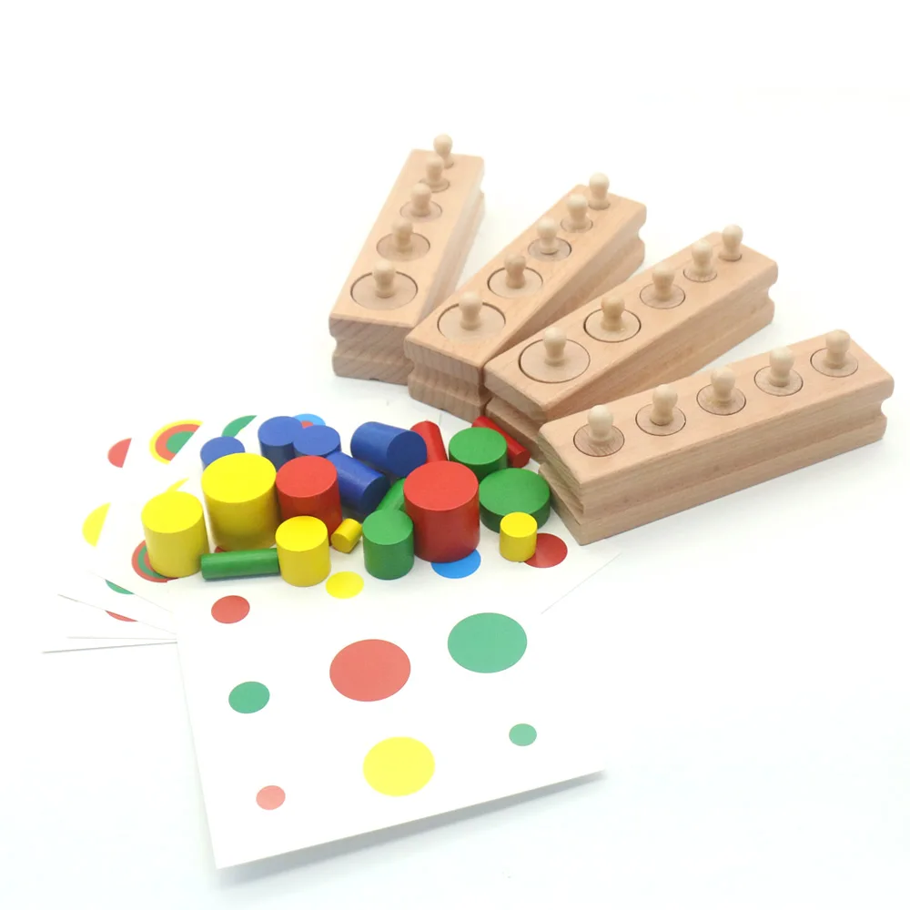 Details about   Wood Montessori Cylinder Socket Shape Matching Toys for Kid Math Handcrafted 