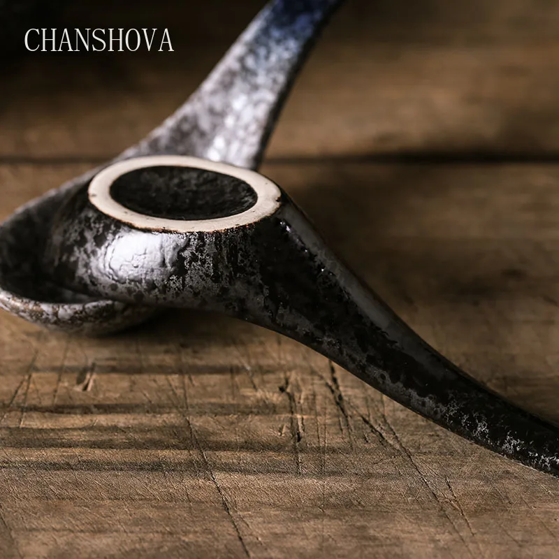 Керамическая ложка ручной работы CHANSHOVA в китайском ретро стиле фарфоровые