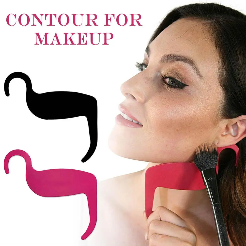 

Eyebrow Stencil Facial Contour Tool Makeup Template Contouring Tool Maker for Cheek Nose Chin Under Eyes Women Makeups Cosmetic