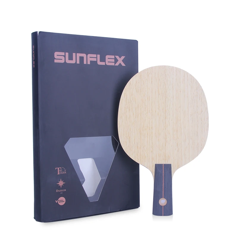 SUNFLEX Sunflex Vanquisher лезвие для настольного тенниса 5 деревянная древесина 2 углеродного волокна Быстрая атака ракетка для Пинг-Понга Летучая