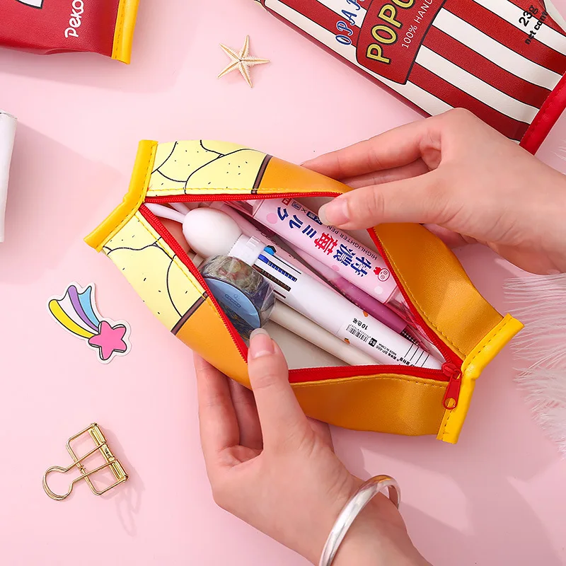 Helpro 1 шт. Kawaii Творческий снэк пенал Забавный мультяшная ручка коробок для