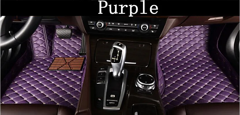 Автомобильные 3D роскошные кожаные автомобильные коврики подходит для Ford Mustang EMS
