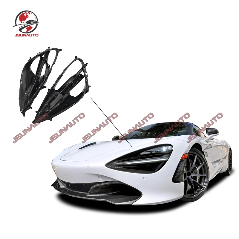Telaio Faro Per Mclaren 720S Mso Oem Style Dry Copertura Faro In Fibra Di Carbonio Finiture Paralume Anteriore Per Coupé 720S