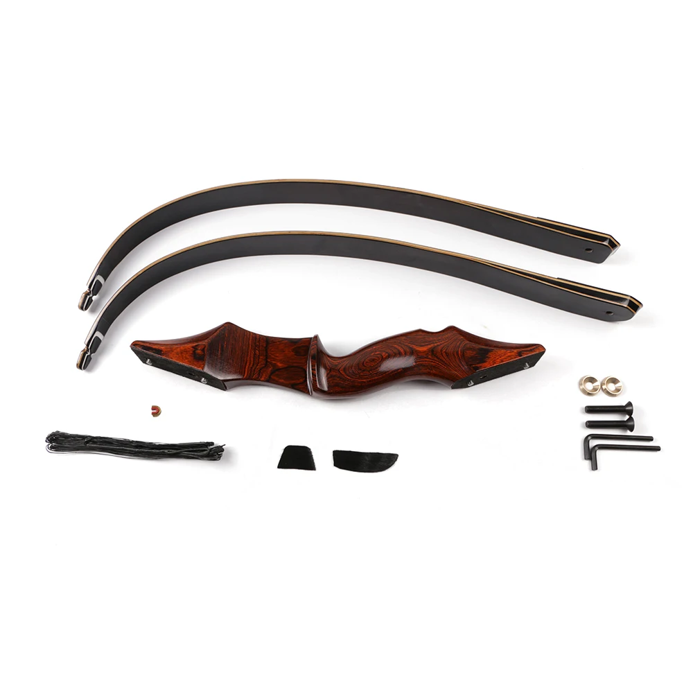 Tiro com Arco Venda Quente Mista Riser Caça Tiro Laminado Derrubar Bambu Alvo Arco Recurvo Cor 3 Arco e flecha