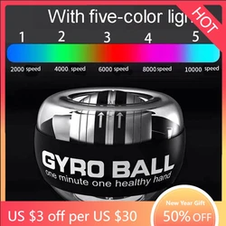 Strengthener Force Power Wrist Ball Gyroscope Spinning Wrist Rotor Gym Hand grip Exerciser Gyro Fitness Ball Muscle Relax