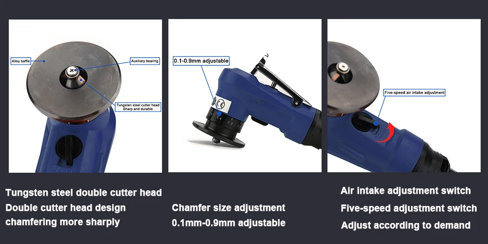 Chamfering Mini Deburring Metal 30000rpm Circular Edge