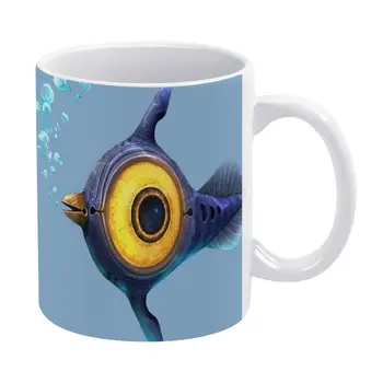 Белая кружка с логотипом Subnautica, забавная чайная чашка с индивидуальным принтом, персональная кофейная кружка Subnautica Peeper Subn