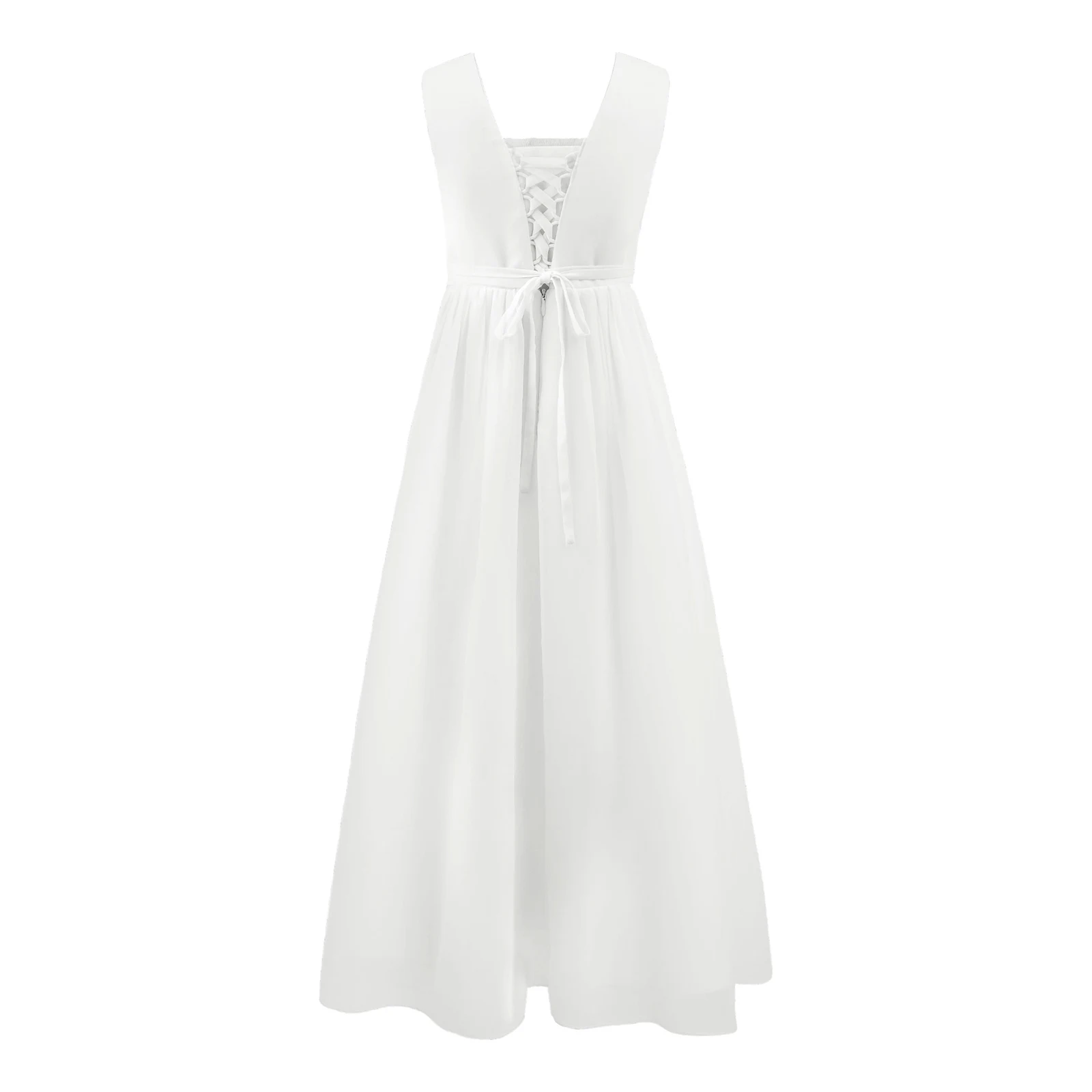 Childs Pageant Princess Dresses Chiffon Bridesmaid Dresses Wedding Party First Communion Dress for Girls Kids Flower Girls Dress