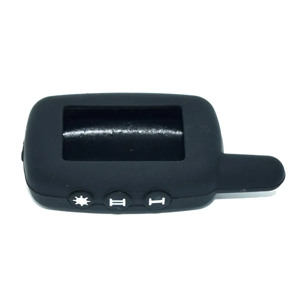 Черный цвет A9 силиконовый чехол для Starline двухсторонняя Автомобильная сигнализация A9 A6 ЖК-передатчик пульт дистанционного управления брелок Защитная крышка