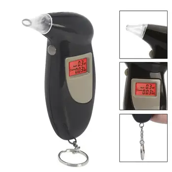 

Digital Alcohol Breath Tester Breathalyzer Analyzer Detector Test Keychain LS