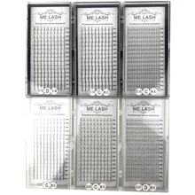 5 лотков/лот 8 мм до 15 мм смешанные в одном лотке 16 линий 2D 3D 4D 5D готовые вентиляторы 0,07 мм 0,10 мм C D локон объемные вентиляторы большое количество