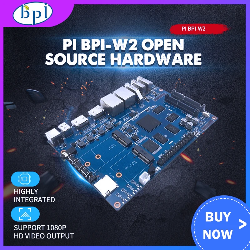 - Banana Pi W2 Smart NAS Router RTD1296 Chip Design BPIW212V 2A DC Power For Banana Pi W2 Used For High Wireless Performance