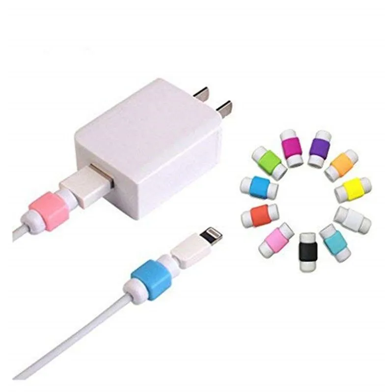 USB кабель передачи данных телефона защитный кабель протектор качество анти-поломки зарядный кабель протектор для iPhone и т. д. линия для наушников