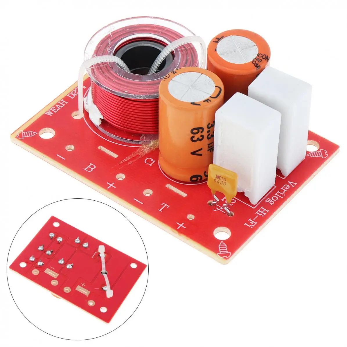 Динамик WEAH D222 60 Вт 2-сторонний аудиофонический разделитель громкий динамик 2