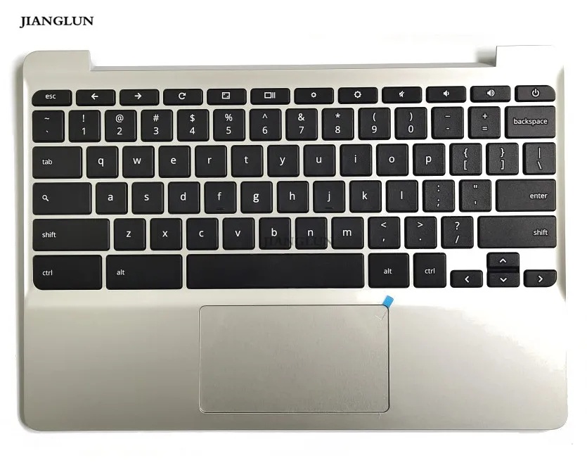 JIANGLUN подлокотник для ноутбука крышка полная клавиатура и Touc hp ad для hp Chromebook 11 G5 серебристый цвет