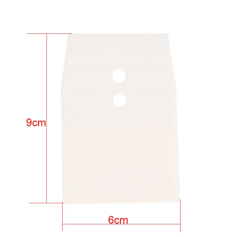 100 pz Kraft Orecchino Carte Orecchino Orecchino Titolare Carte