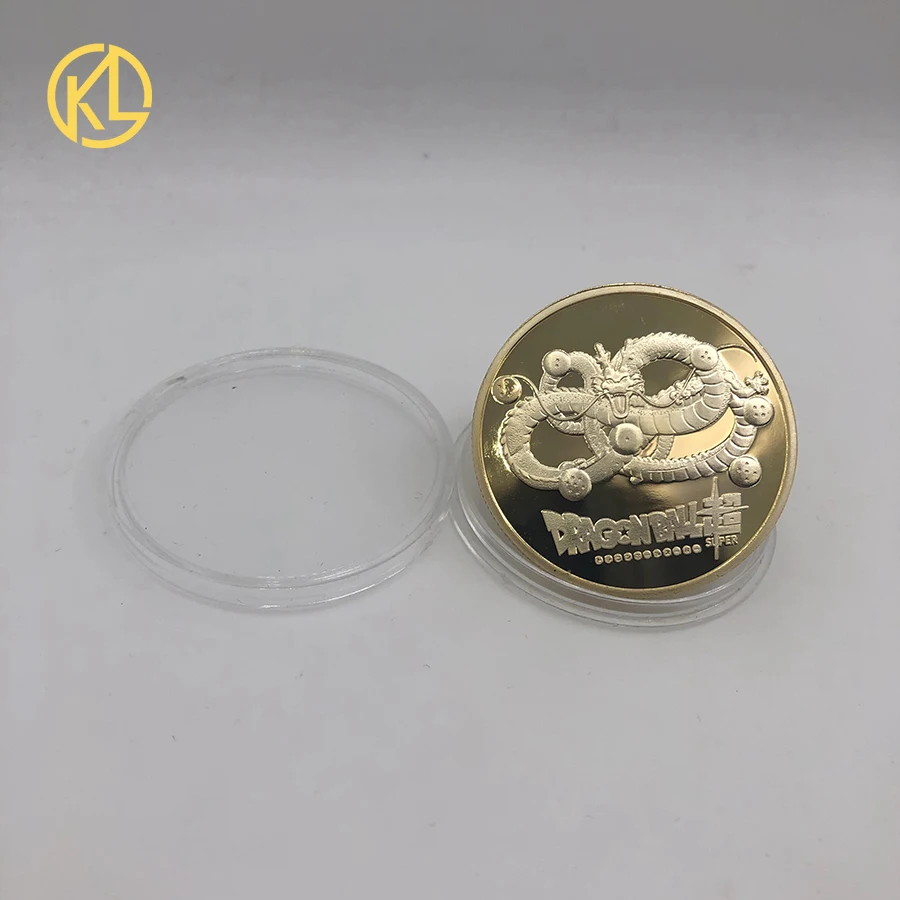 Лидер продаж Dragon Ball Z Kuririn Goku Bejita позолоченные монеты коллекционные товары японские монеты подарок Прямая поставка