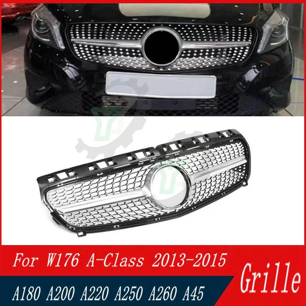 

Car Accessory Front Bumper Upper Grille Racing Grill For Mercedes- Benz W176 A-Class A180 A200 A220 A250 A260 A45 2013 2014 2015