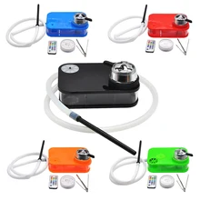 Современный акриловый кальян черный наргиле курительная трубка с светодиодный светильник с фабрики Прямая поставка