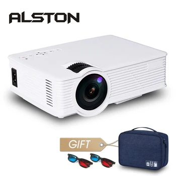 

ALSTON GP9 Mini LED Projector Wired Sync Display Home Theater Android Support Full HD LED projector Beamer Video Proyector