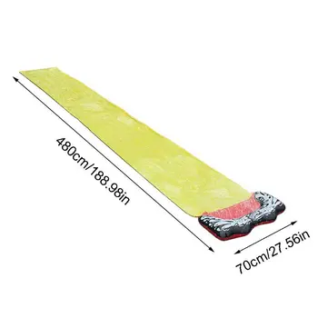 

Inflatable Water Slide Single Racer Pool Kids Summer Fun Backyard Outdoor Splash Slip Wave Rider Toy