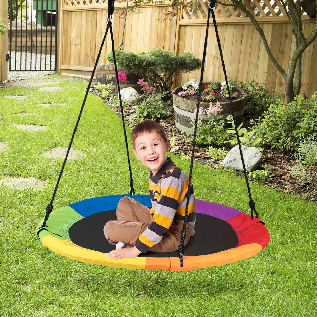 40 Flying Saucer Tree Swing Indoor Outdoor Play Set 