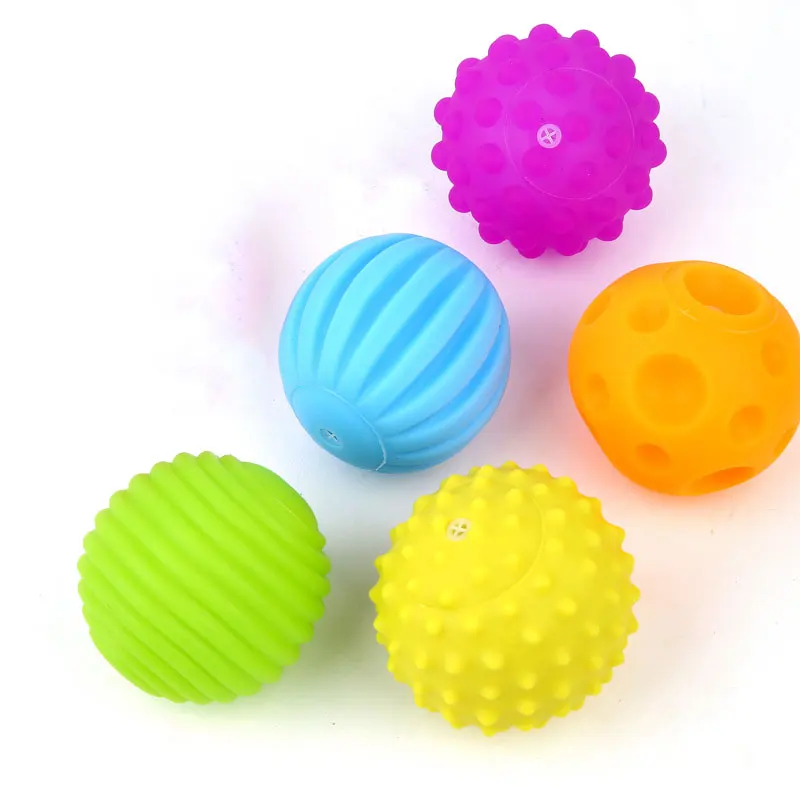 Textured Hands Touch Toy Balls For Children Rubber Toys Newborn Baby Teether Toy Sets Of Balls Sensory Toy Balls Baby 19