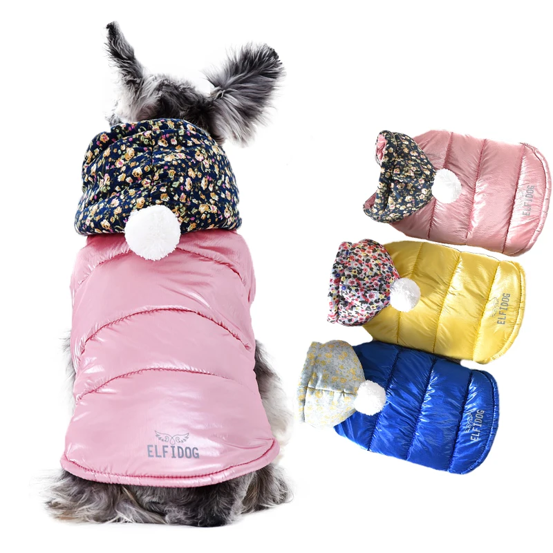 

Bright Color Winter Down French Bulldog Jacket XS XXL Pet Hoodie Clothes For Bulldog Terrier Small Puppies Animal Cat Outfit Pug