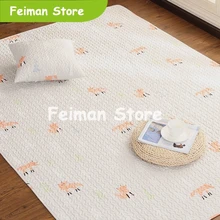 Ковер в скандинавском стиле с мультяшными животными, детский игровой коврик для лазания, домашний декор, для гостиной, спальни, мягкий хлопковый Прямоугольный Коврик