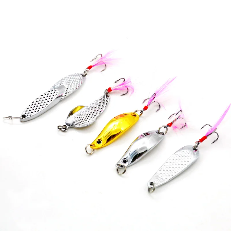 Fishing Spoons Metal Lure Hard Bait Jigs Simulation Dolphins Waterfowl