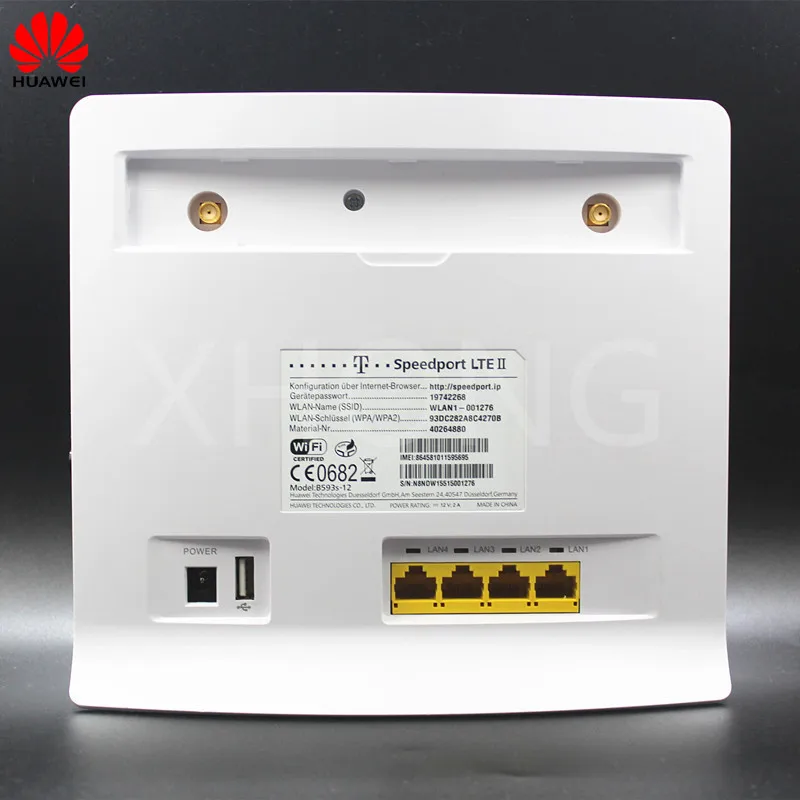 Б/у беспроводной маршрутизатор Huawei B593 4G LTE 150 Мбит/с точка доступа Wi Fi с антенной PK