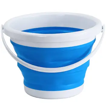 

3/5/10L Collapsible Bucket Multifunctional Folding Bucket for Hiking Fishing Outad Multi-Functional Eco-Friendly