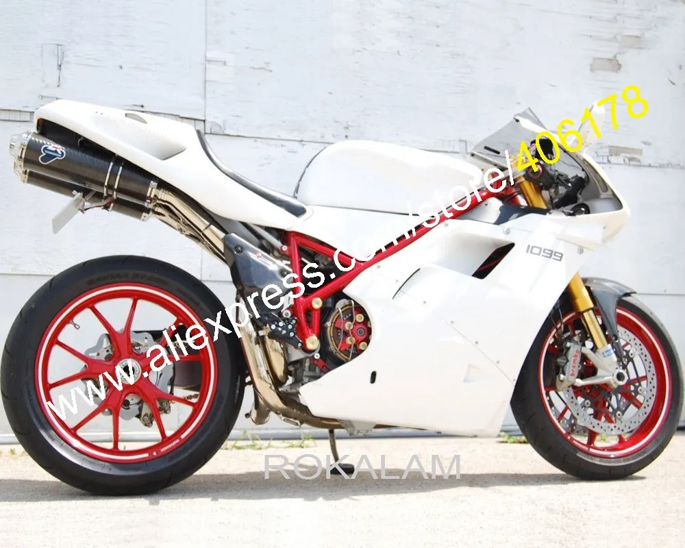 Обтекатели для Ducati 96 97 98 99 00 01 02 996 748 1996 2002-белый Вторичный рынок мотоциклов (литьё