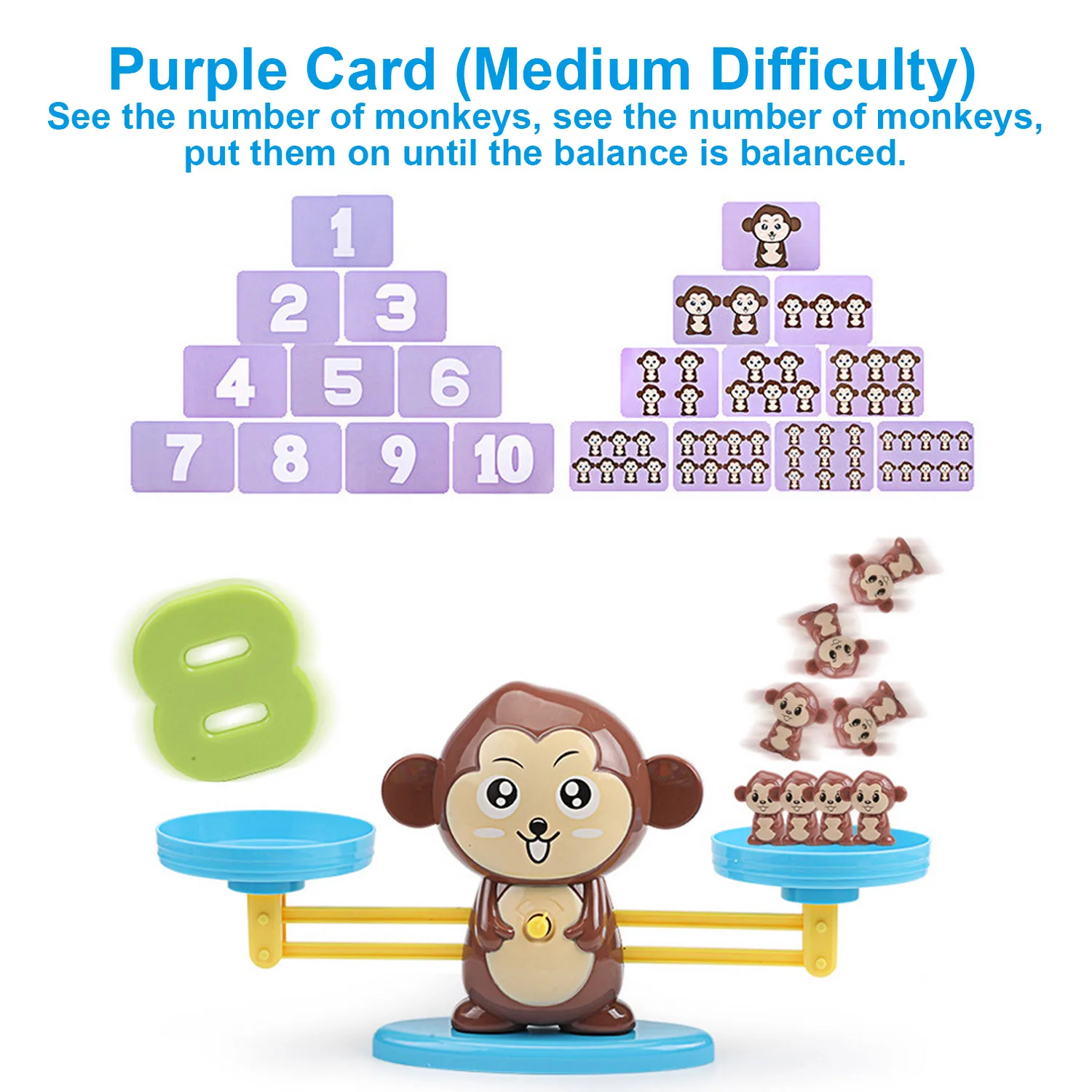 Математика Монтессори весы Цифровая доска математическая игра узнать добавить и вычесть материал для ребенка раннего образования счетная игрушка